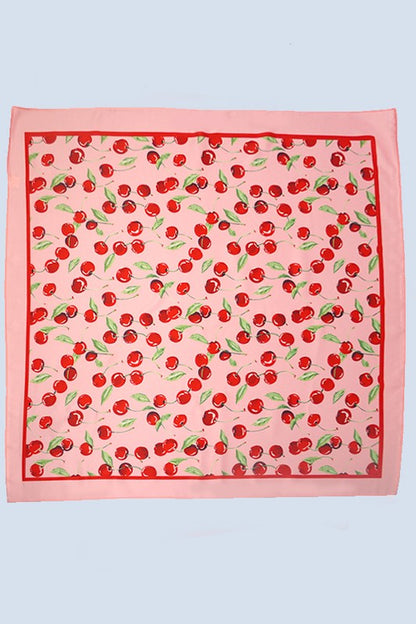 Cherry Silk Scarf