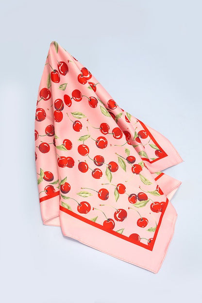 Cherry Silk Scarf