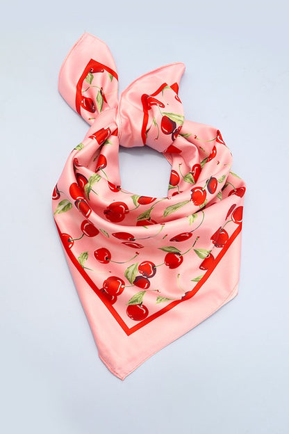 Cherry Silk Scarf
