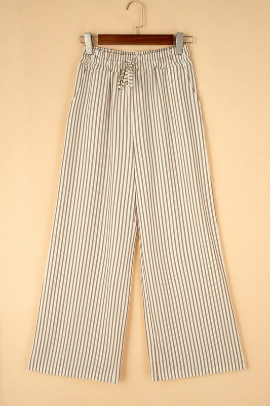 Striped Wide Leg Pants