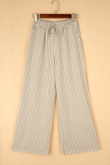 Striped Wide Leg Pants
