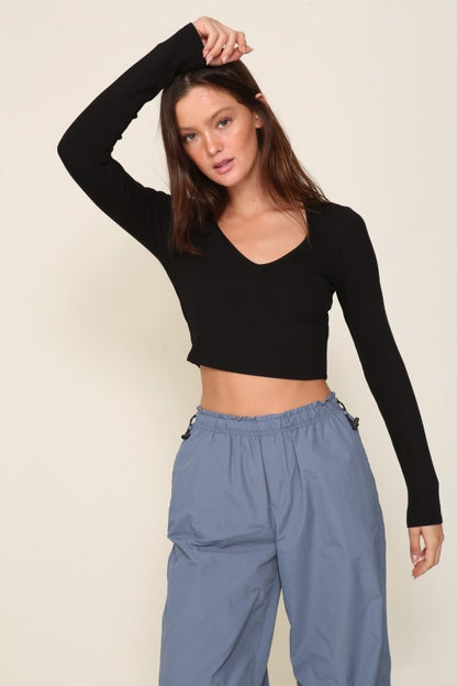 Essential Cropped Knit Top