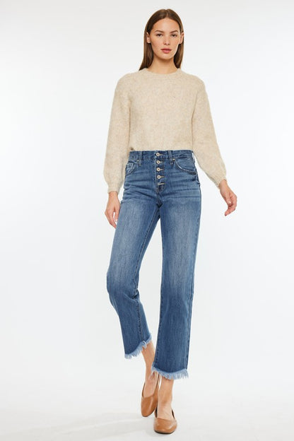 Kan Can Frayed Hem Denim