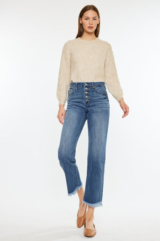 Kan Can Frayed Hem Denim