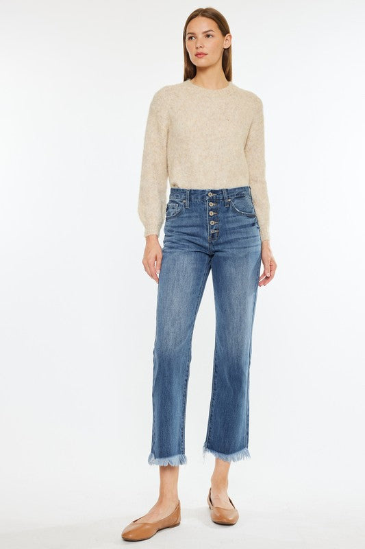 Kan Can Frayed Hem Denim
