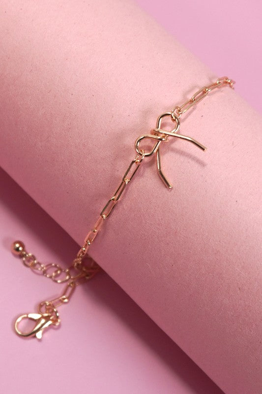 Bow Chain Bracelet