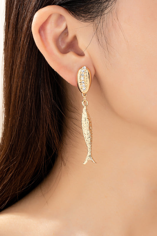 Shell + Fish Earrings