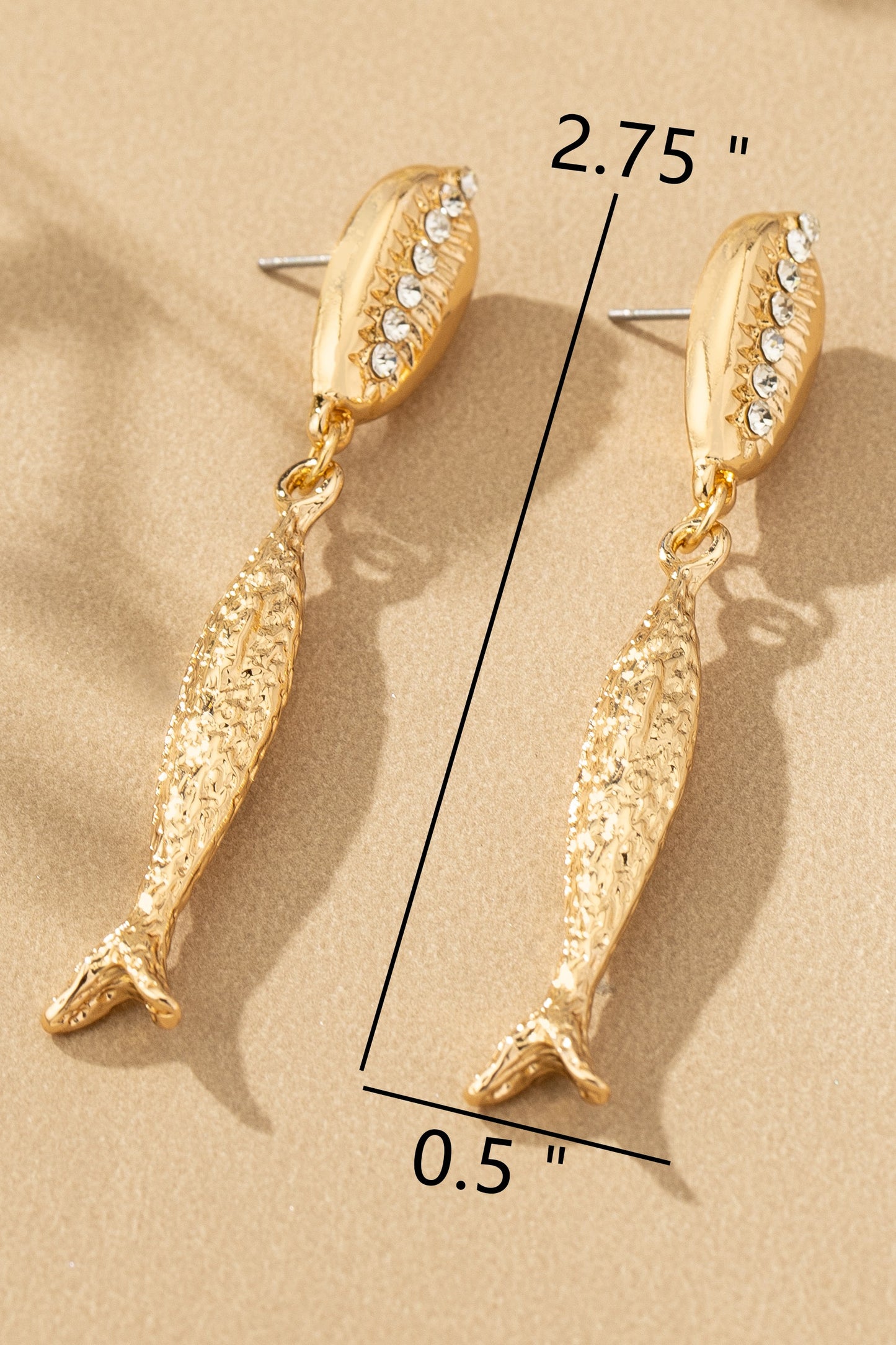 Shell + Fish Earrings