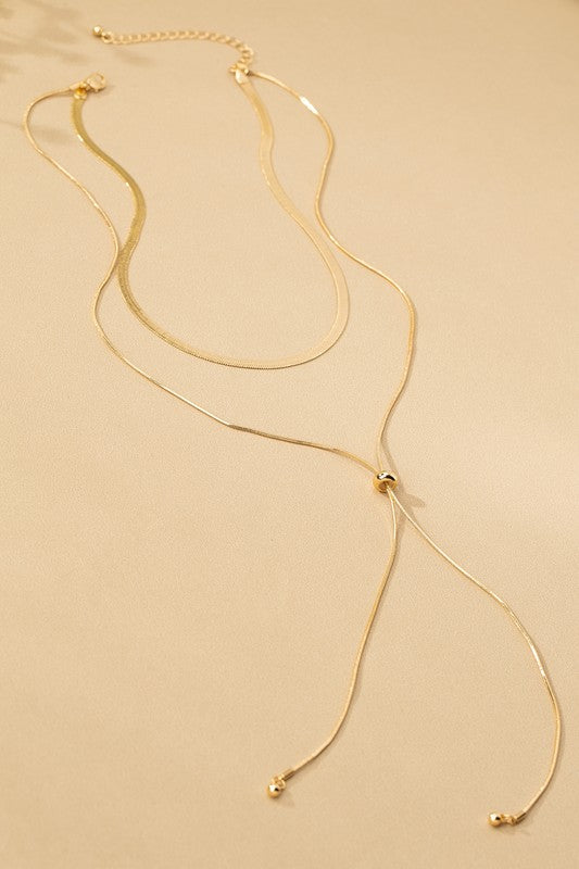Layered Lariat Necklace