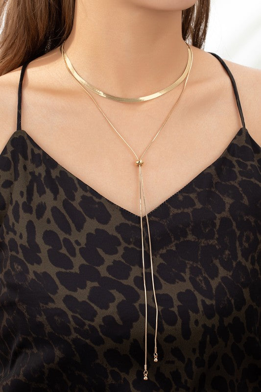 Layered Lariat Necklace
