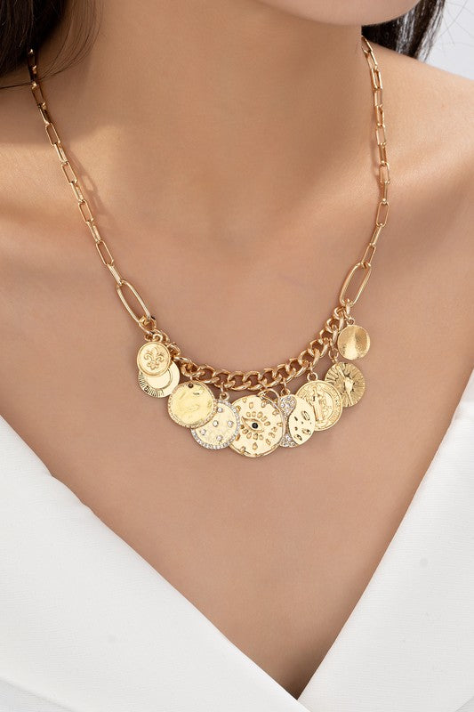 Celestial Coin Necklace