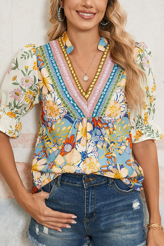 Embroidery Detail Blouse