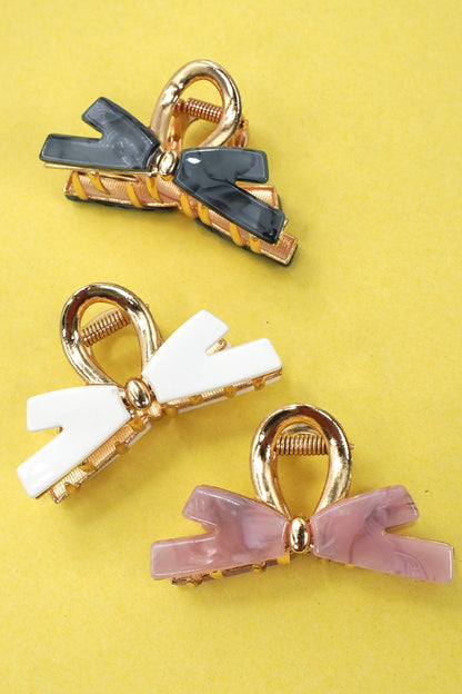 Mini Bow Hair Claws