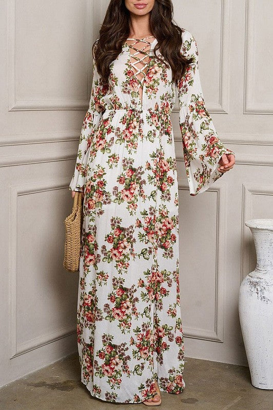 Bell Sleeve Boho Dress