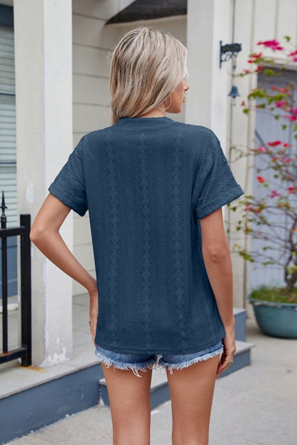 Short Sleeve Knit Top