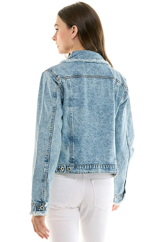 Distressed Denim Jacket