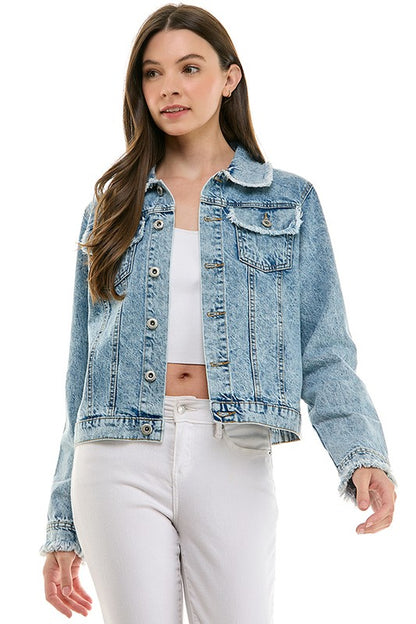 Distressed Denim Jacket