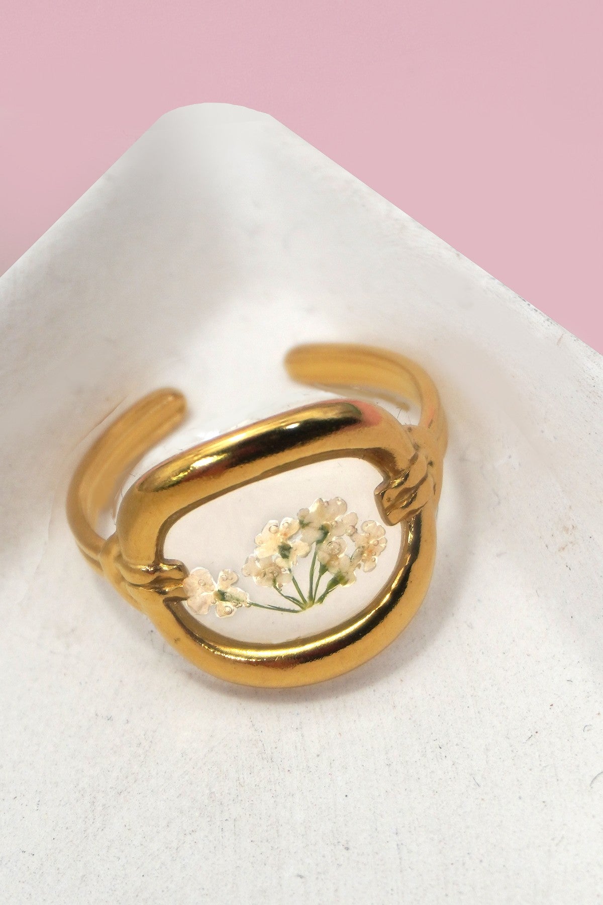 Pressed Flower Rings