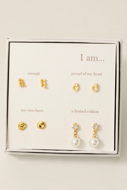 "I am" Earring Set