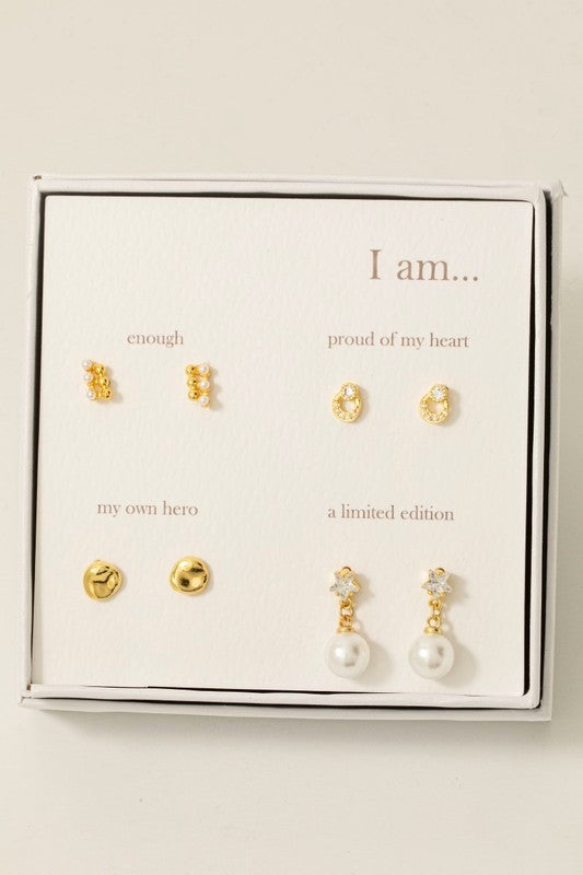 "I am" Earring Set