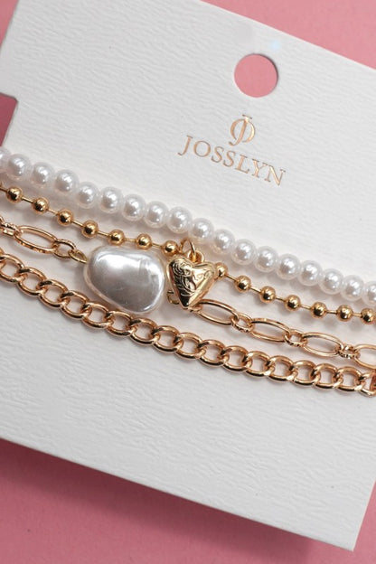 Pearl + Charm Bracelet