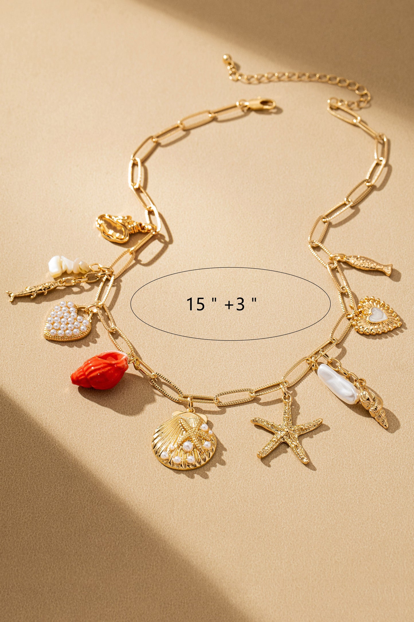 Sea Shell Charm Necklace