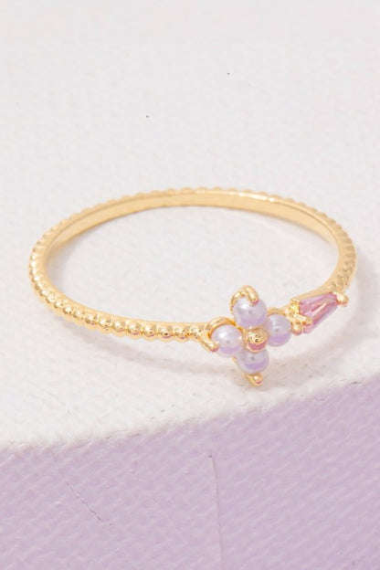 Pearl Flower Ring