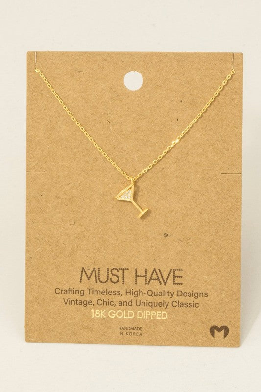 Must Have Martini Necklace