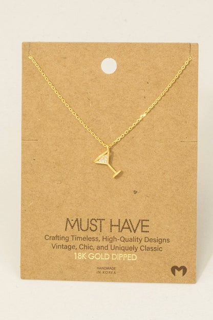 Must Have Martini Necklace
