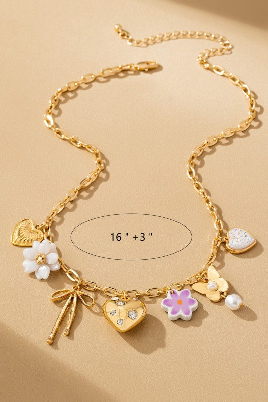 Girly Girl Charm Necklace