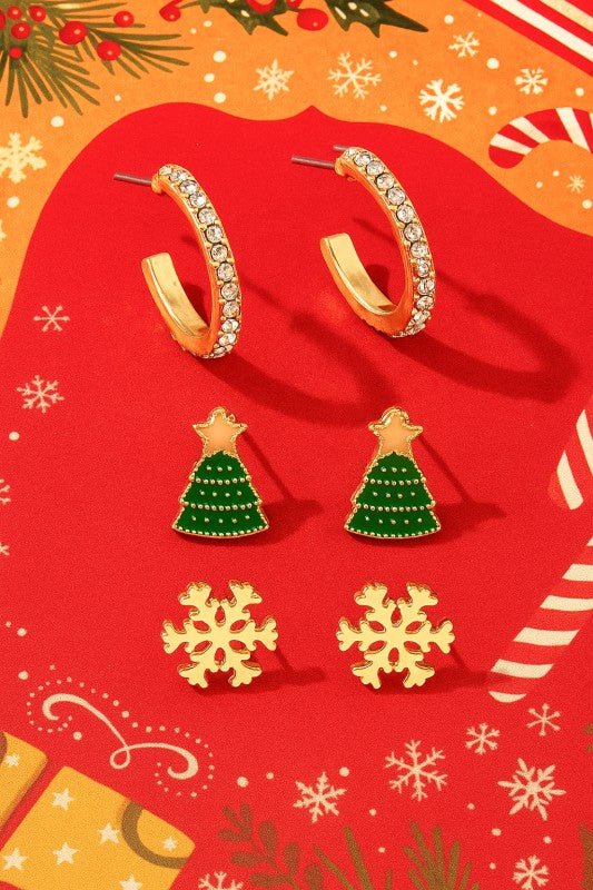 Christmas Stud Set