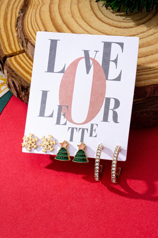Christmas Stud Set