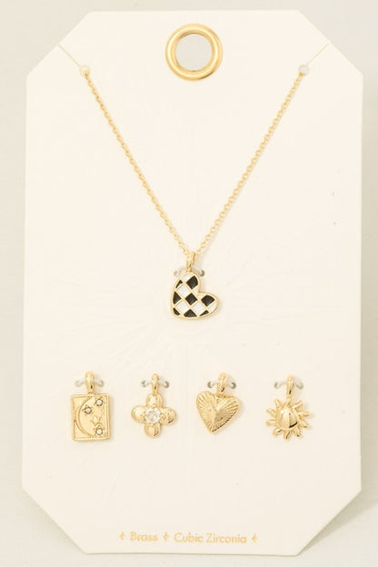 Charm Pendant Necklace
