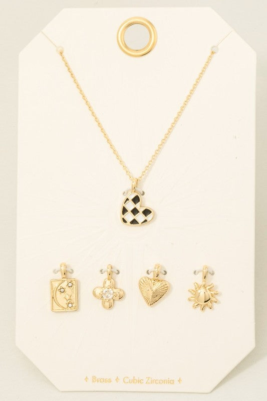 Charm Pendant Necklace