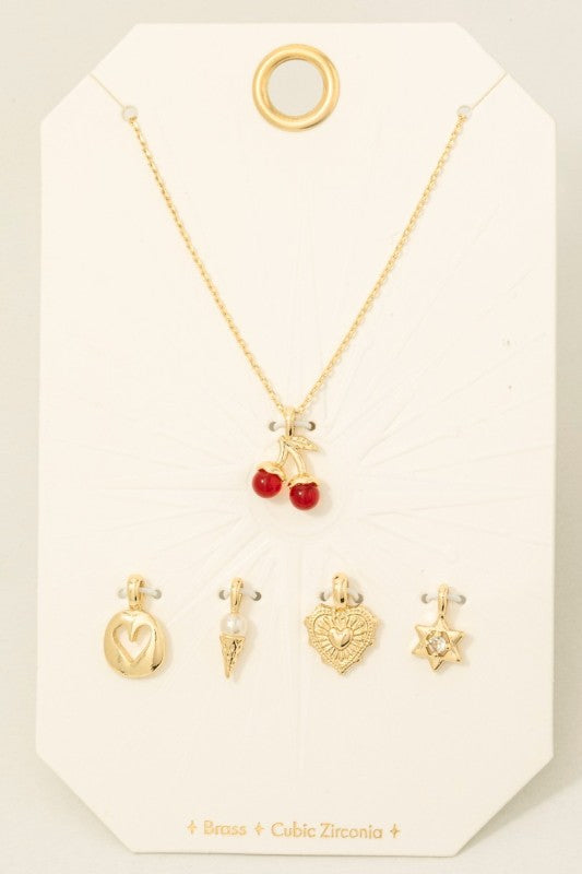 Charm Pendant Necklace