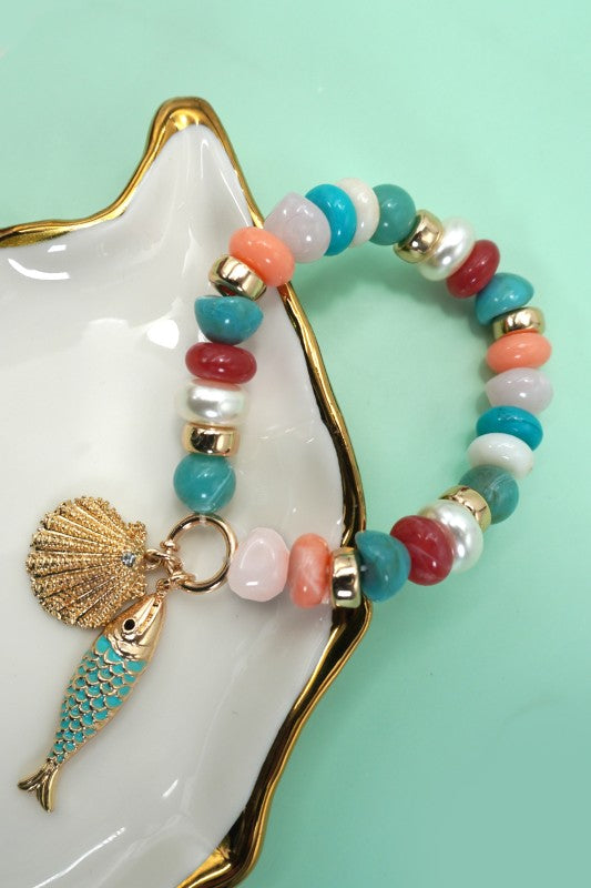 Seaside Beaded Bracelet
