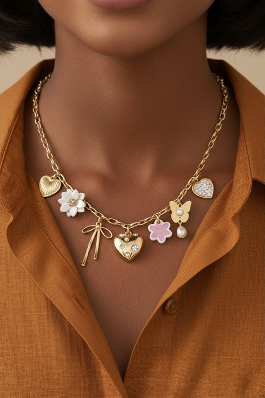 Girly Girl Charm Necklace