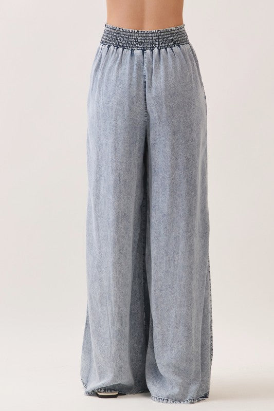 Tencel Wide Leg Pants
