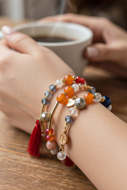 Glass Bead Bracelet