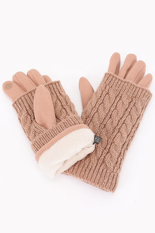 Cable Knit Gloves
