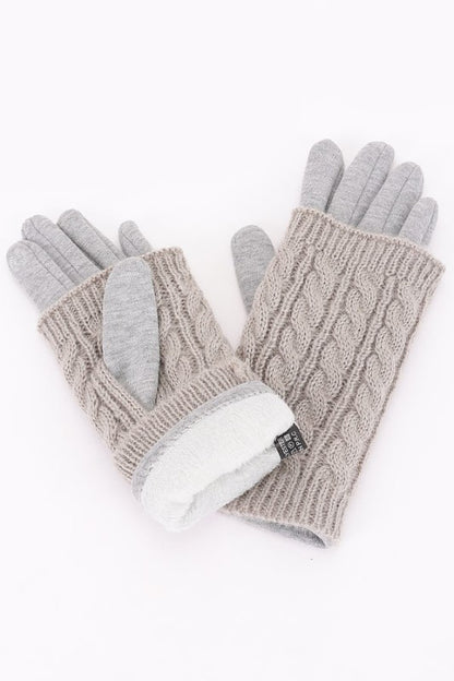 Cable Knit Gloves