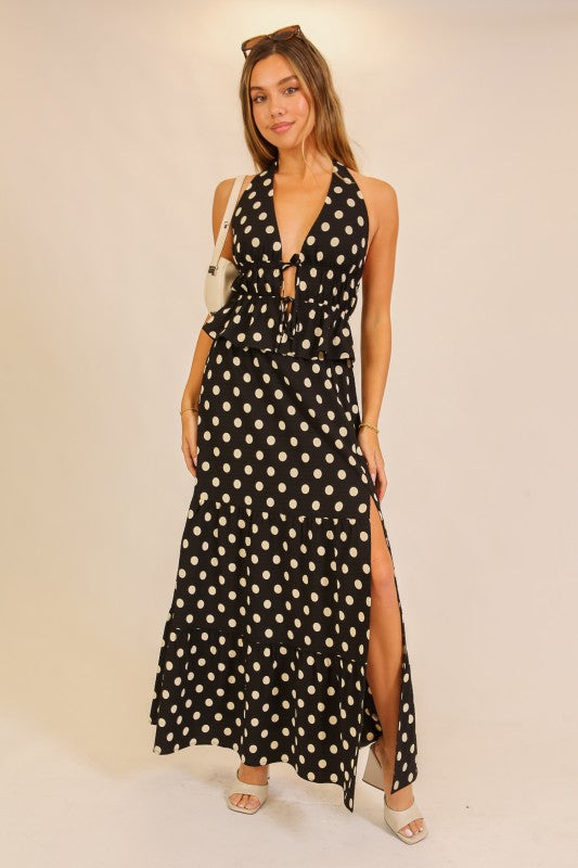 Polka Dot Skirt Set
