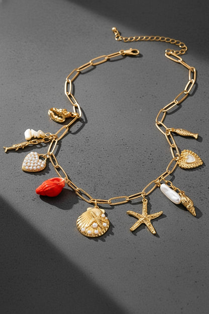 Sea Shell Charm Necklace