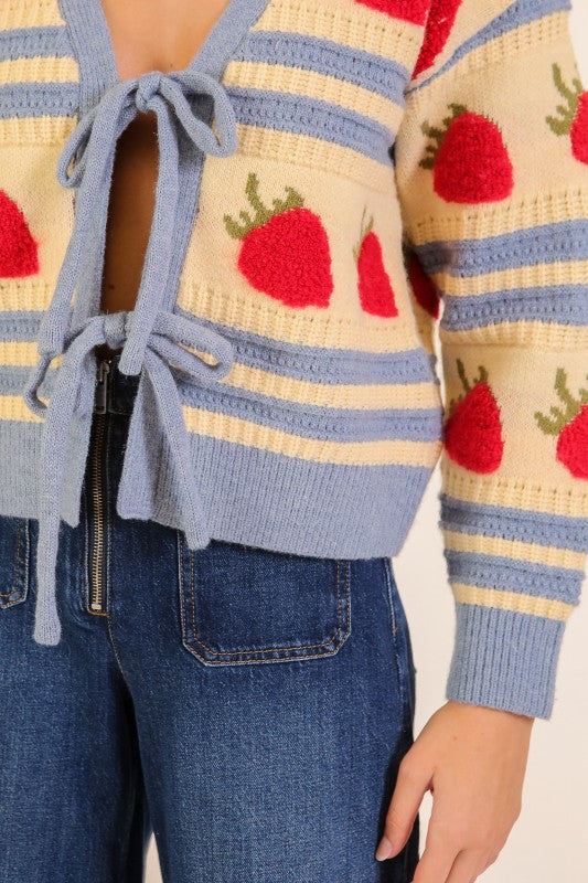 Sweet Strawberry Cardigan