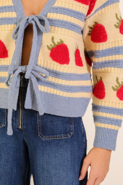 Sweet Strawberry Cardigan