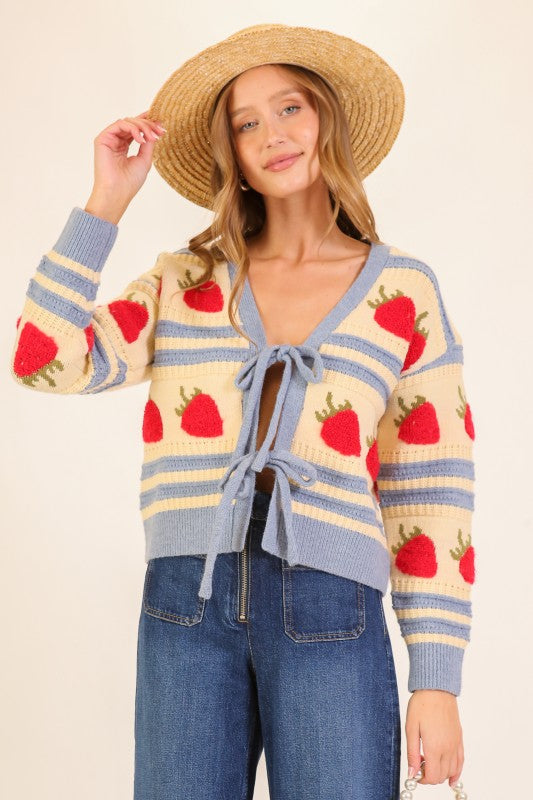 Sweet Strawberry Cardigan