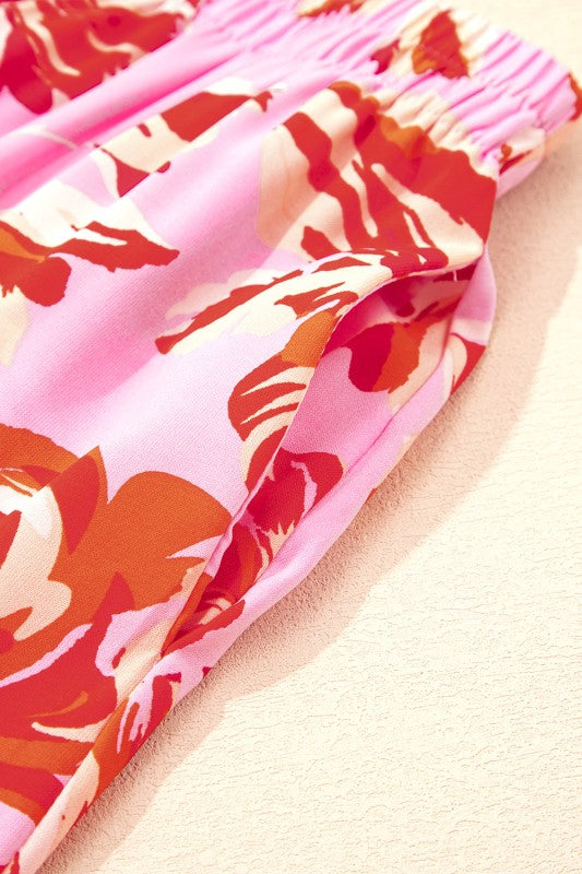 Floral Tiered Maxi Skirt