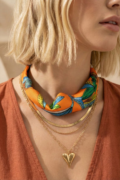 Layered Scarf Necklace