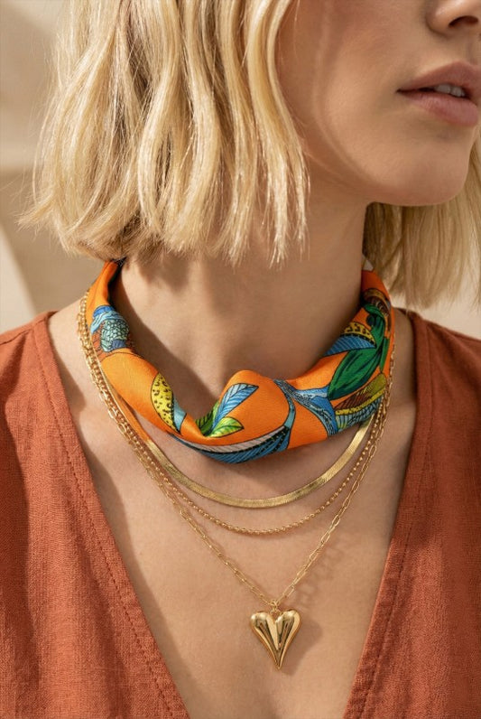 Layered Scarf Necklace