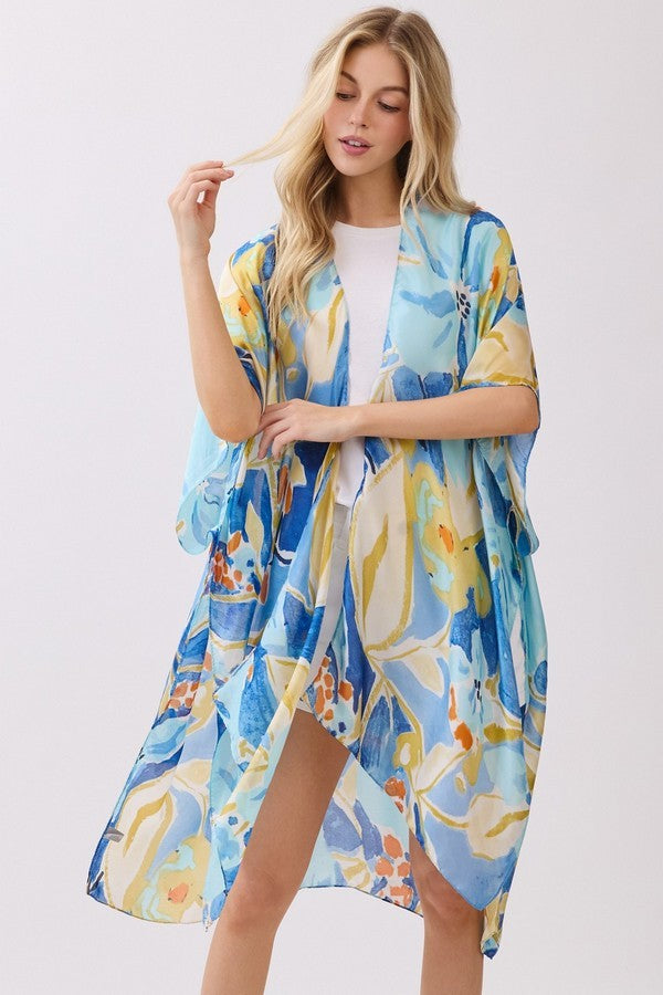 Botanical Print Kimono
